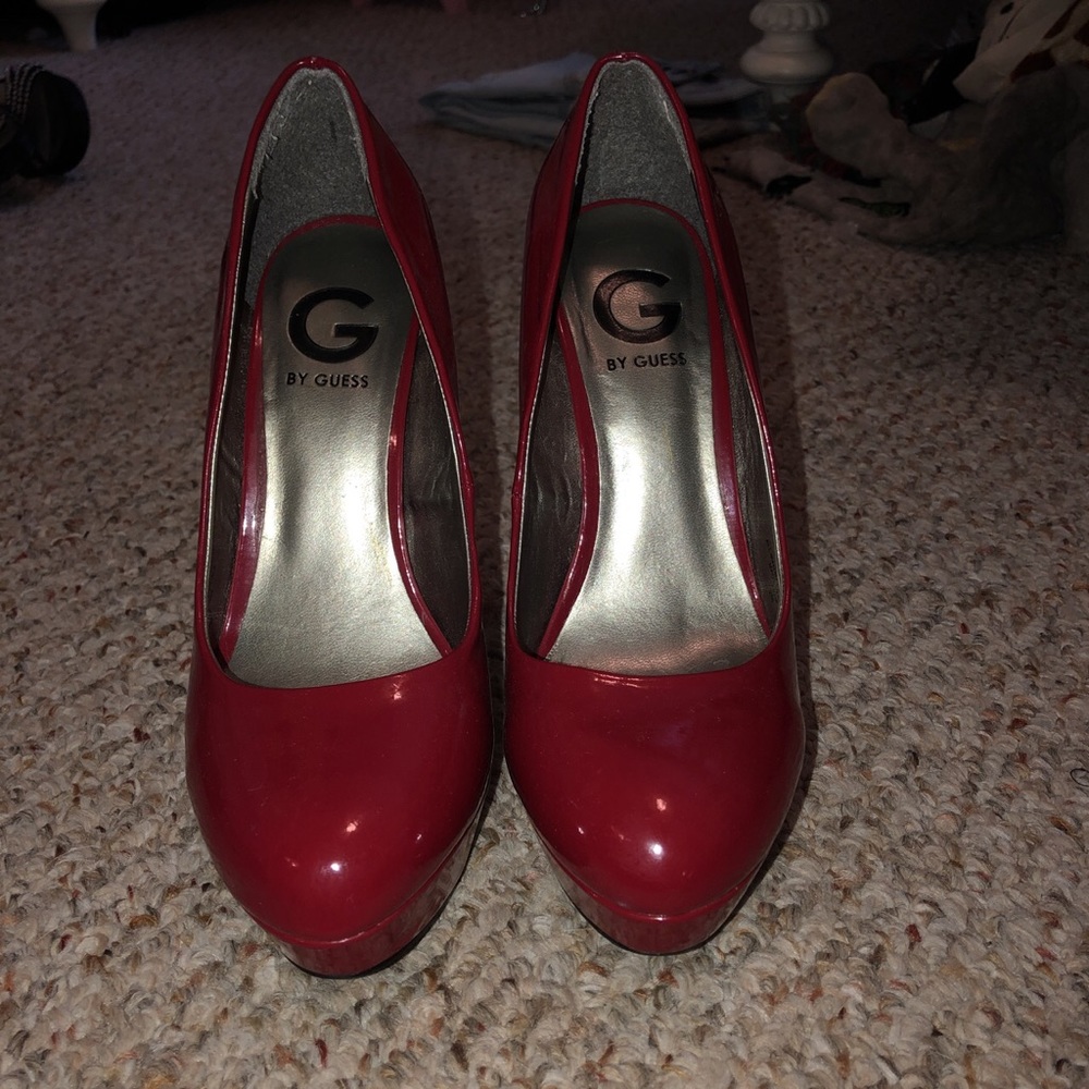 Bright Red Platform Pump